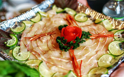 Sashimi cá tầm